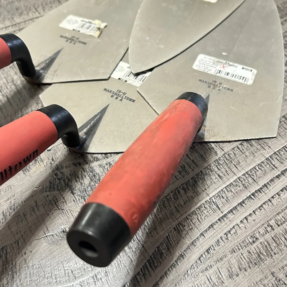 Marshalltown Red and Black Masonry Brick 🧱 Laying Trowel (4 for sale) - Picture 13 of 13